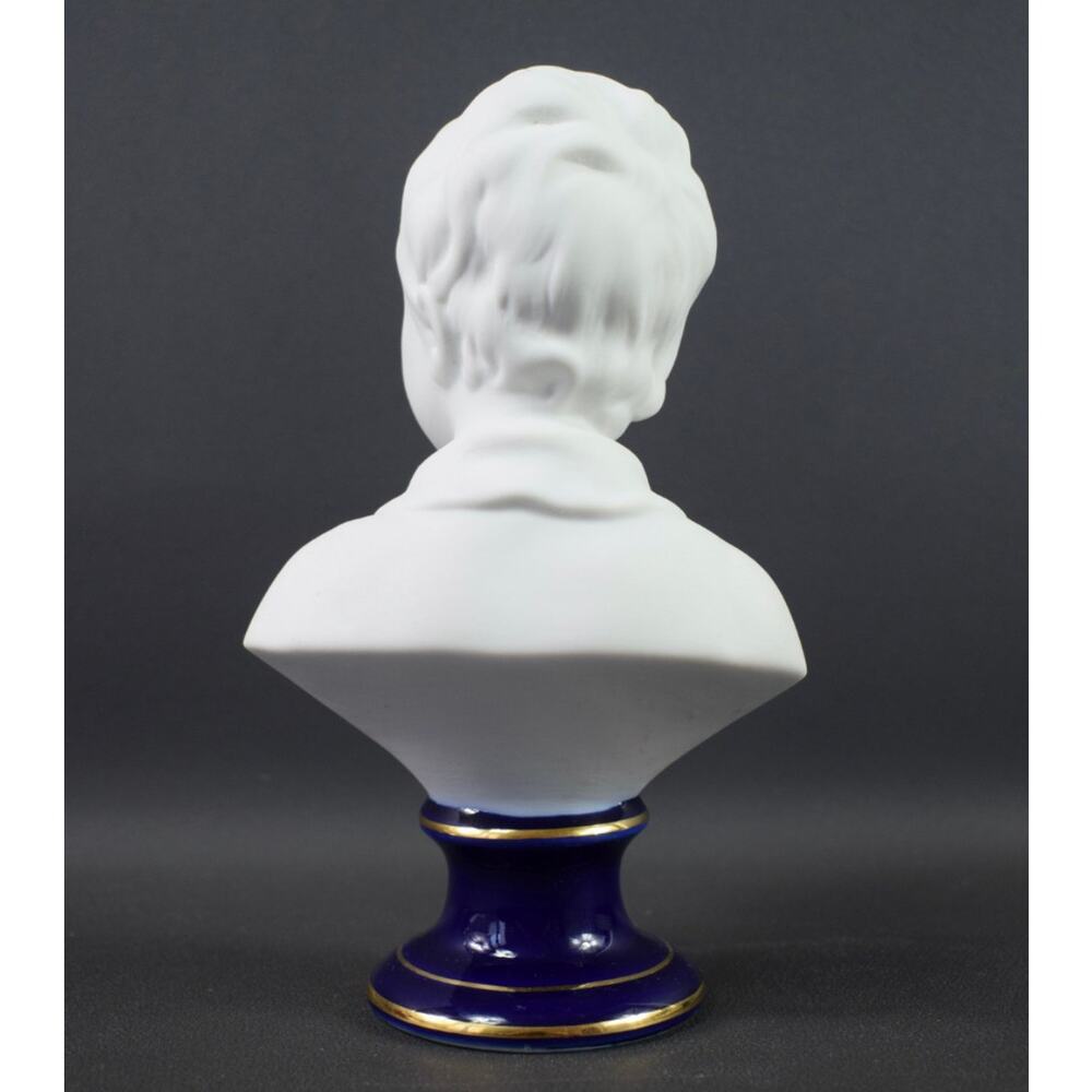 Vtg Tharaud  Limoges Bisque Bust of Alexandre Brongniart by Houdon - Picture 5 of 6